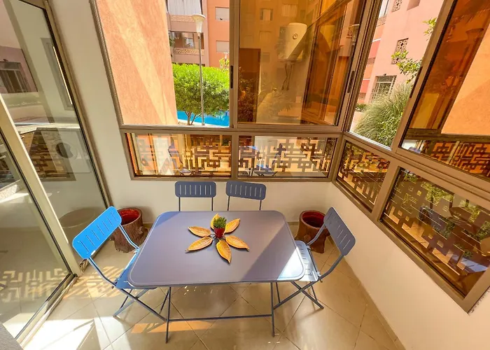 Modern Flat With Double Patio Right Next To Marrakech Center
